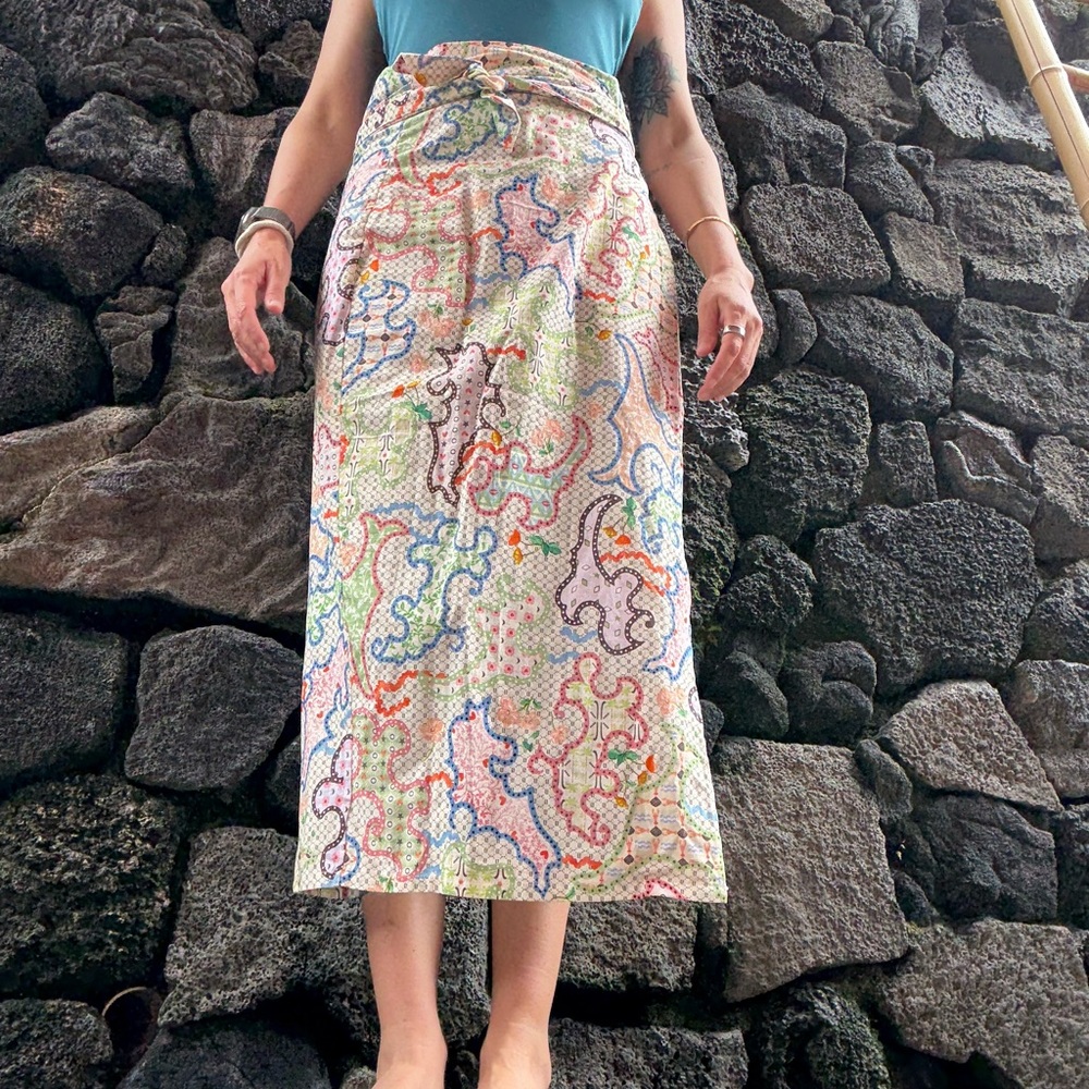 Never Fully Dressed White Magnolia Jaspre Wrap Skirt